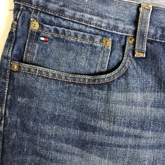 Vintage Tommy Hilfiger Mens Blue Denim Jean Pants - Size 42/30 L33 - Picture 3 of 5